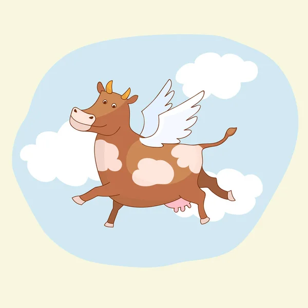 "Uia! Uma vaca voando!"